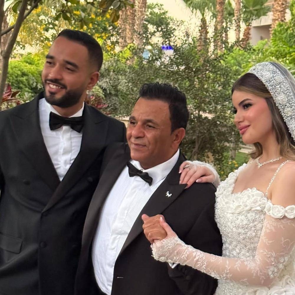 محمد فؤاد يحتفل بزفاف ابنته بسملة