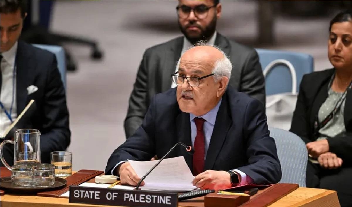 مندوب فلسطين يطالب مجلس الأمن بتنفيذ إعلان نيويورك ووقف حرب غزة