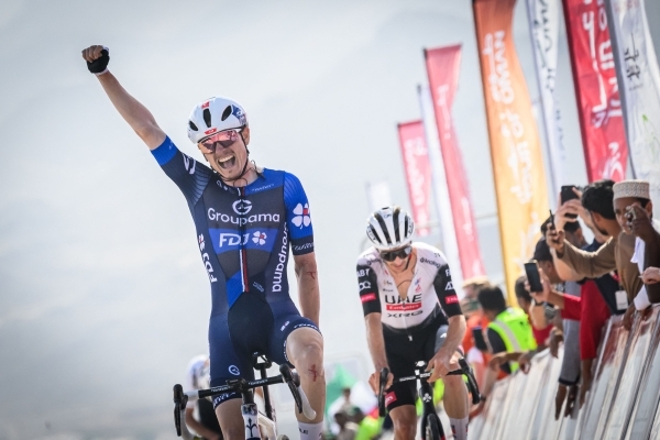Gaudu outsprints Yates to take red