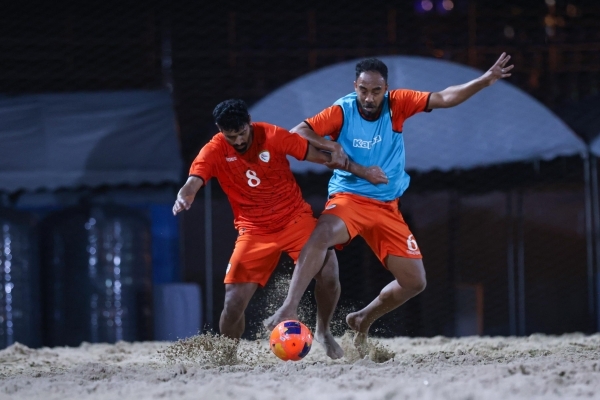 Oman beach soccer prepare for the AFC Asian Cup