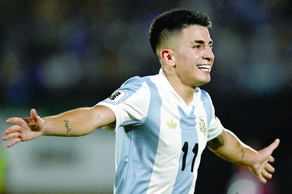 Argentina on brink after Almada strike sinks Uruguay