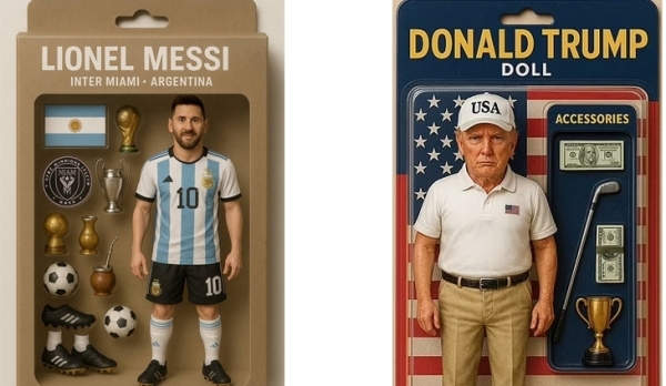 From Messi to Trump, AI action figures are the rage