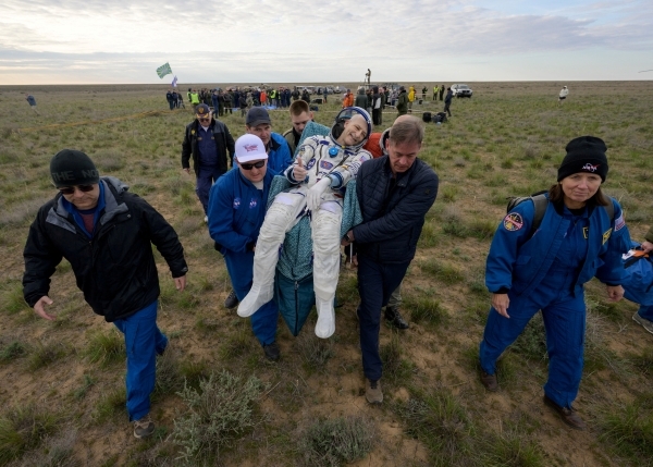 NASA's oldest astronaut returns