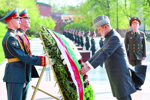 His Majesty begins Russia visit