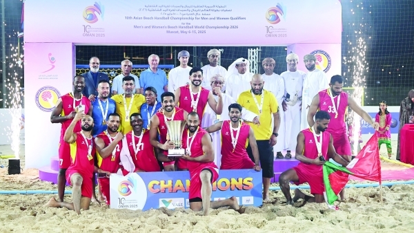Oman blank Iran to claim second Asian beach handball title