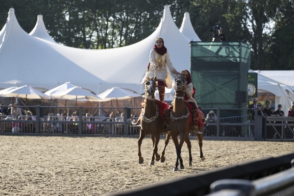 Oman's horses show amazes UK audience