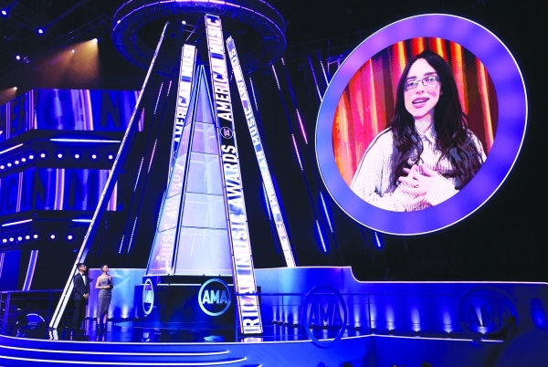 Billie Eilish takes top prize at American Music Awards