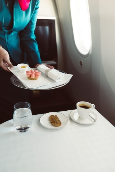 Oman Air, Amouage take Rock Rose to the skies