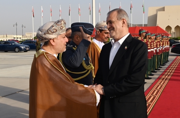President of Iran leaves Oman