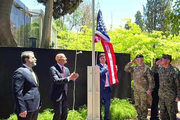 US envoy for Syria raises flag over Damascus residence as ties improve