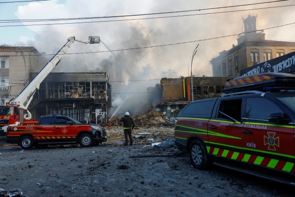 Three killed, 49 wounded in air attacks on Ukraine