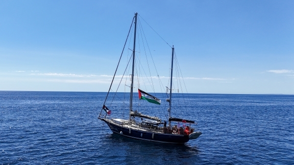 Activist aid ship nears Gaza after reaching Egypt