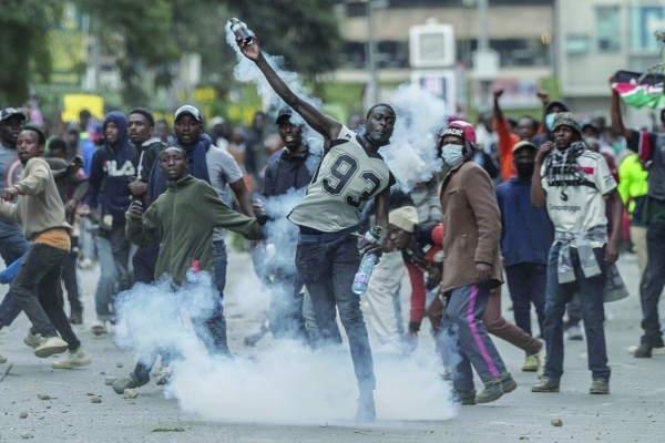 Kenyans protest ahead of govt budget