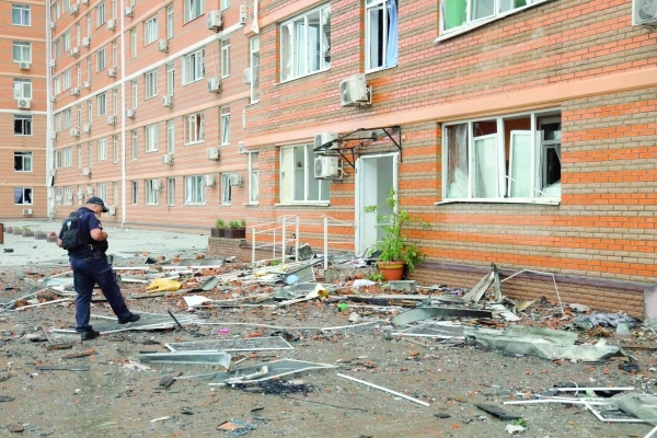 Russian strike on Ukraine's Odesa kills two, wounds 14