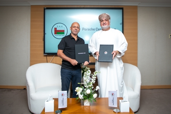 Porsche Centre Oman signs a two-year partnership with OAA
