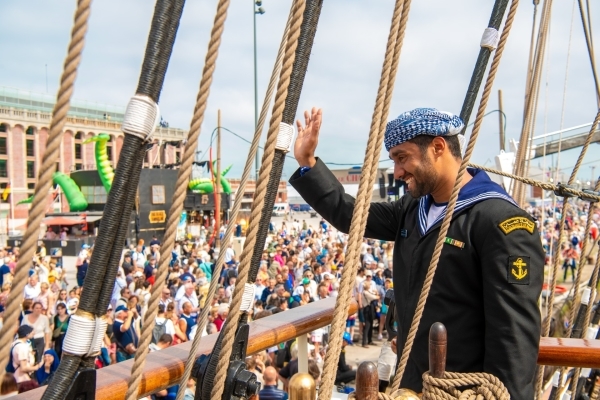 SHABAB OMAN II SETS SAIL FOR ABERDEEN