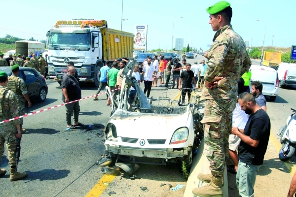 Blast near border in Lebanon kills six soldiers