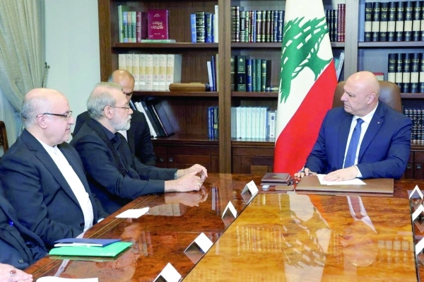 Iran security chief vows continued 'support' for Lebanon