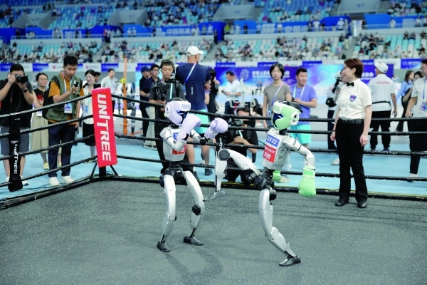 Humanoids hit the track