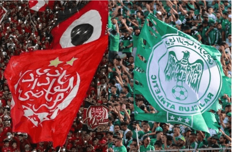 عندما تتوحد ألتراس الرجاء والوداد البيضاويين!