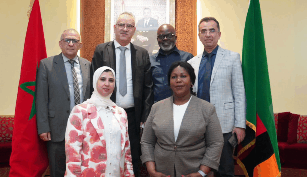 الحجيرة يجري مباحثات مع رئيس لجنة الحسابات العامة بالجمعية الوطنية لجمهورية زامبيا