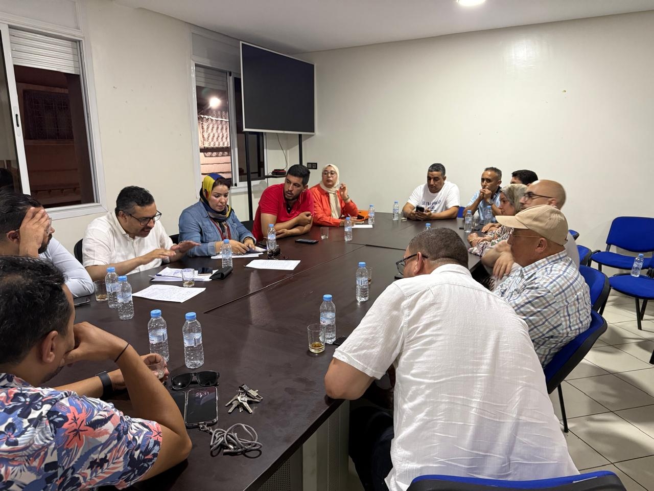 الأمانة المحلية للبام بتارودانت يؤكدون على ضرورة تقوية الانخراط الجماعي في إنجاح مشاريع المدينة