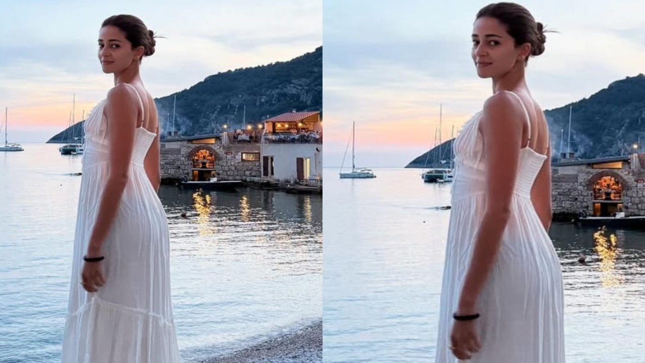 Ananya Panday's vacation look in white midi dress and no makeup proves she prioritizes comfort above all