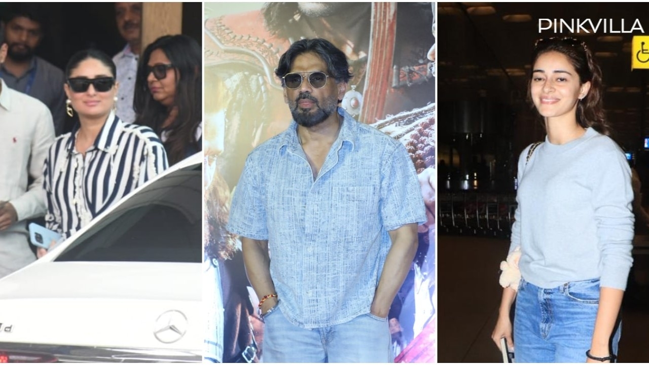 5 Celeb PHOTO Spottings: Ananya Panday, Kareena Kapoor ace airport fashion and Suniel Shetty attends Kesari Veer screening