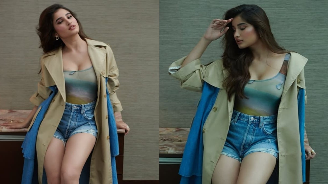 Rasha Thadani serves Gen Z look in Rs 80,000 trench coat, bold top and shorts