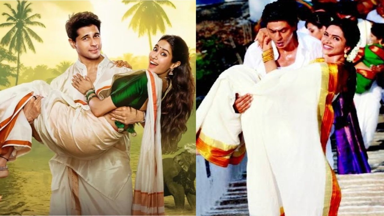 Sidharth Malhotra-Janhvi Kapoor's Param Sundari reminds fans of Shah Rukh Khan and Deepika Padukone's Chennai Express and we can't unsee it now