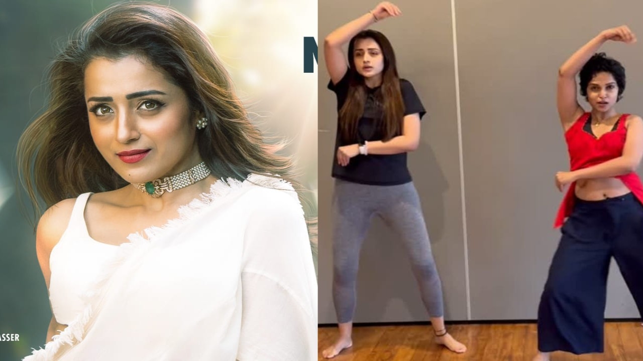 WATCH: Trisha Krishnan's behind-the-scenes prep for Sugar Baby's signature step in Thug Life
