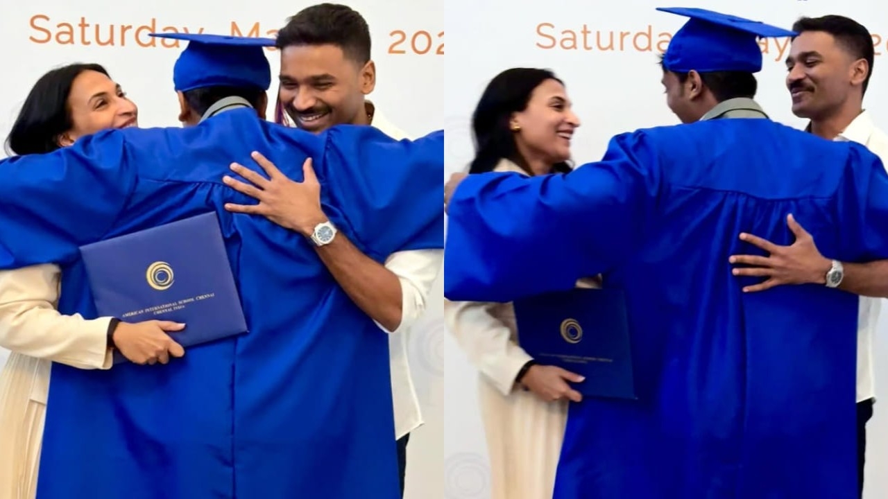 Dhanush and Aishwaryaa Rajinikanth beam with pride as son Yatra graduates