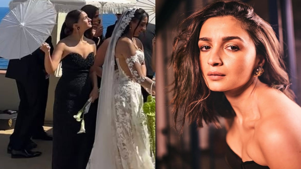 Alia Bhatt's all-black bridesmaid look is equal parts HOT and elegant at her best friend's wedding in Spain