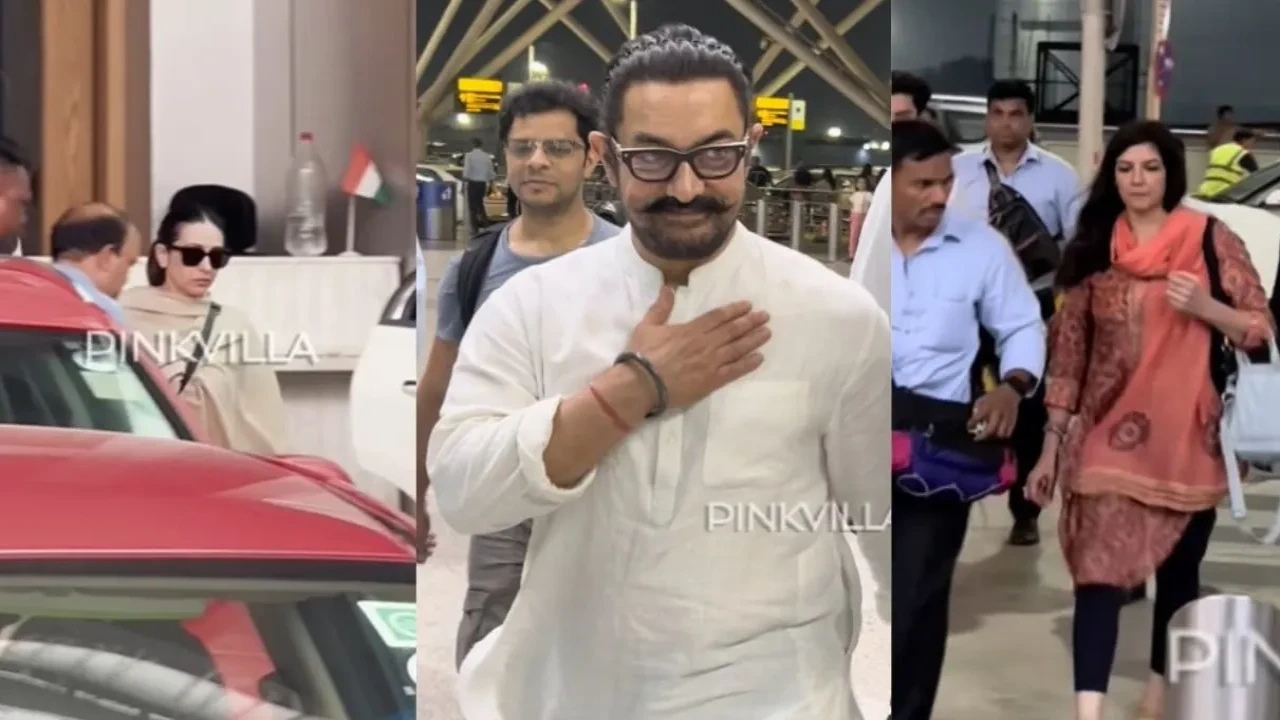 6 Celebrity Spottings of the Day: Karisma Kapoor returns from Sunjay Kapur's prayer meet, Aamir Khan clicked with GF Gauri Spratt
