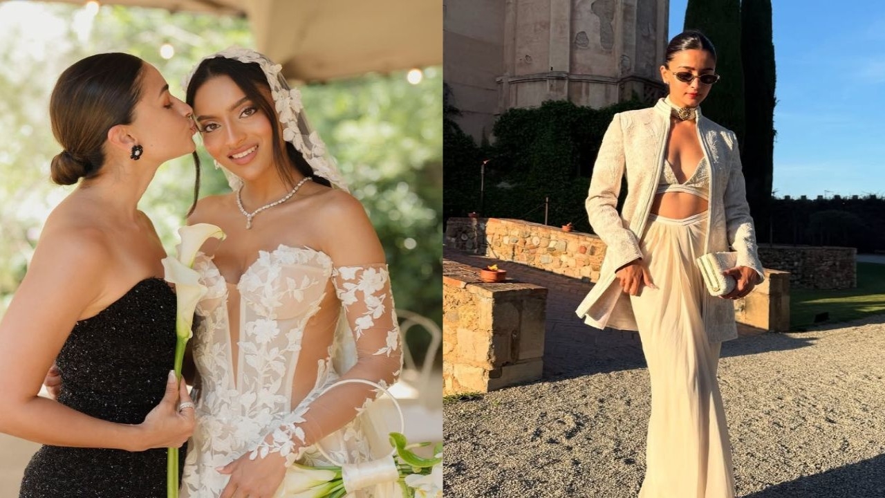 PICS: Alia Bhatt plays perfect bridesmaid at BFF's wedding, embodies minimal glam as she poses with her girls