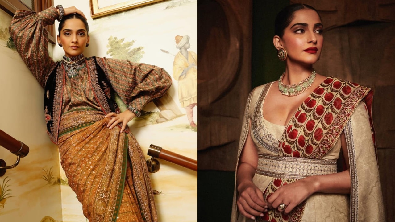 5 fusion saree ideas to steal from Sonam Kapoor's wardrobe