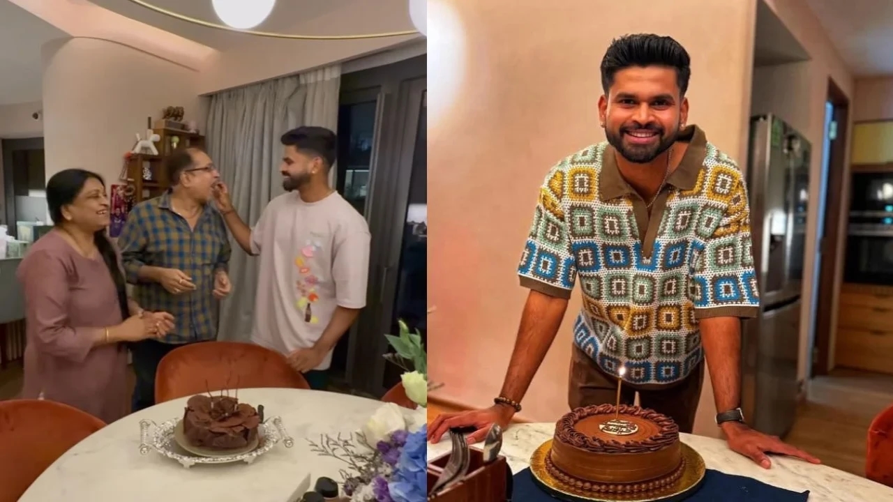 Cricketer Shreyas Iyer's mother clean bowls him in viral living room cricket clip, Watch