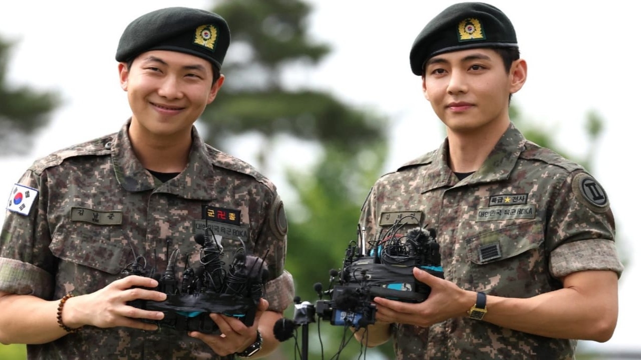 BTS' RM and V's discharge site flocked despite HYBE ‘begging' not to, ARMY wants them ‘blocked from concerts'
