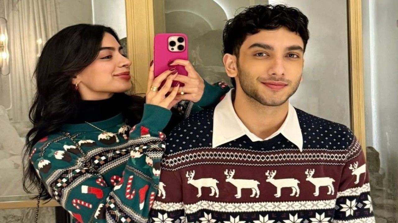 Khushi Kapoor-Vedang Raina's shy smiles at latter's cake-cutting have us wondering if it's just birthday glow or something else