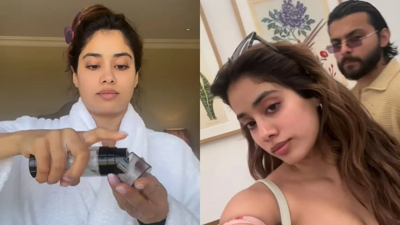 Jahnvi Kapoor's 30 seconds get ready with me VIDEO is a must-watch, Shikhar Pahariya's cameo is unmissable