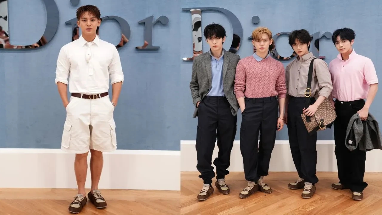 SEVENTEEN's Mingyu, TXT's Soobin, Yeonjun, Beomgyu and Taehyun channel boyish charm in Dior outfits, PICS