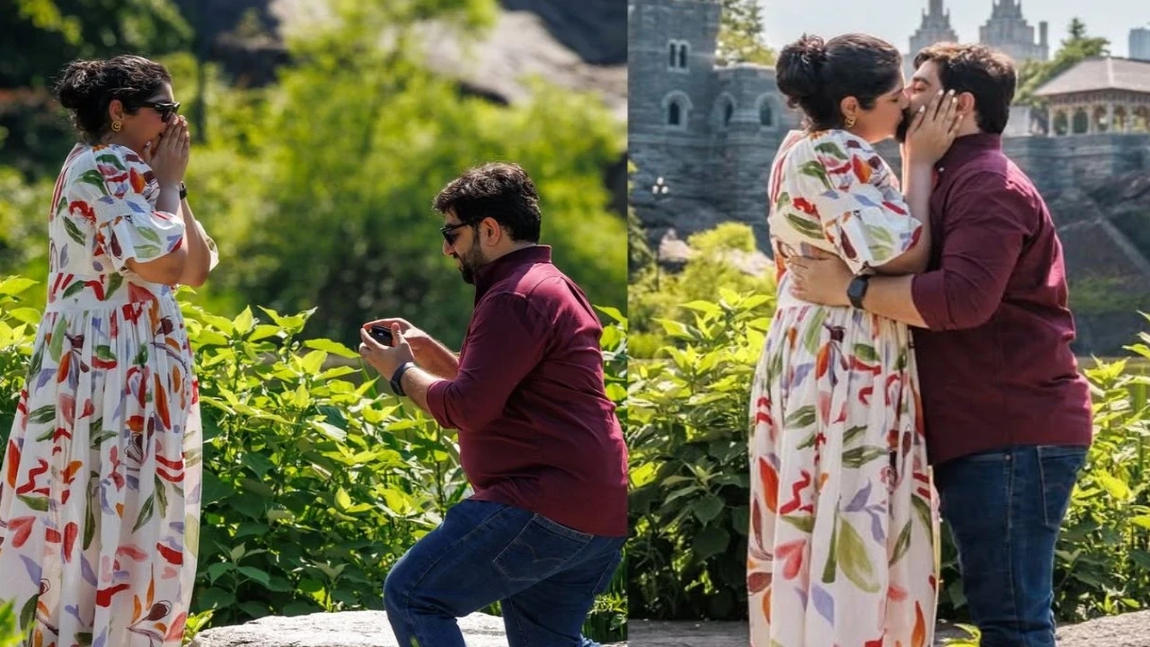 Arjun Kapoor's sister Anshula locks lips with longtime boyfriend Rohan Thakkar as they get engaged— FIRST PHOTOS out