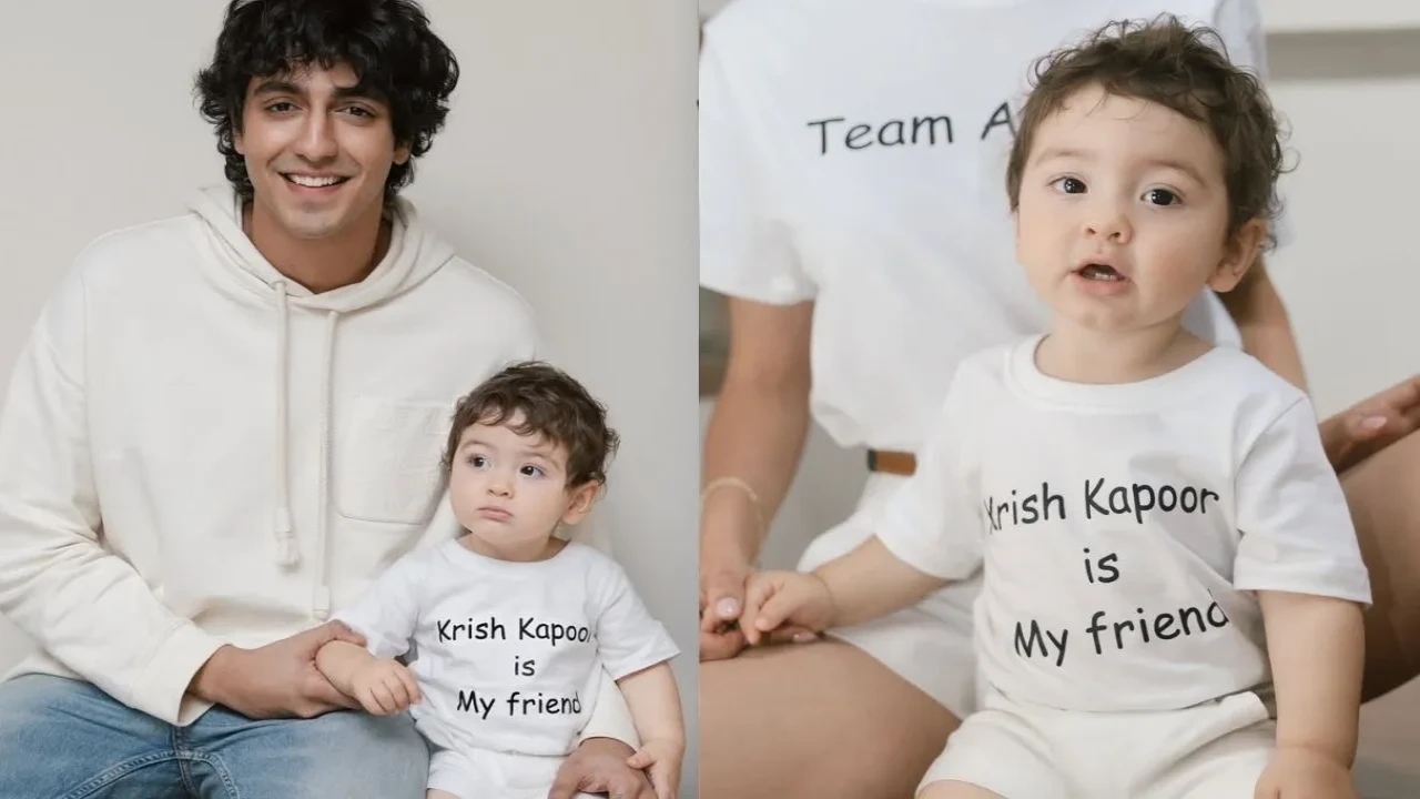 In Pics: Meet Ahaan Panday aka Krish Kapoor's youngest fan, wears personalised Saiyaara tshirt and it's too adorable to miss
