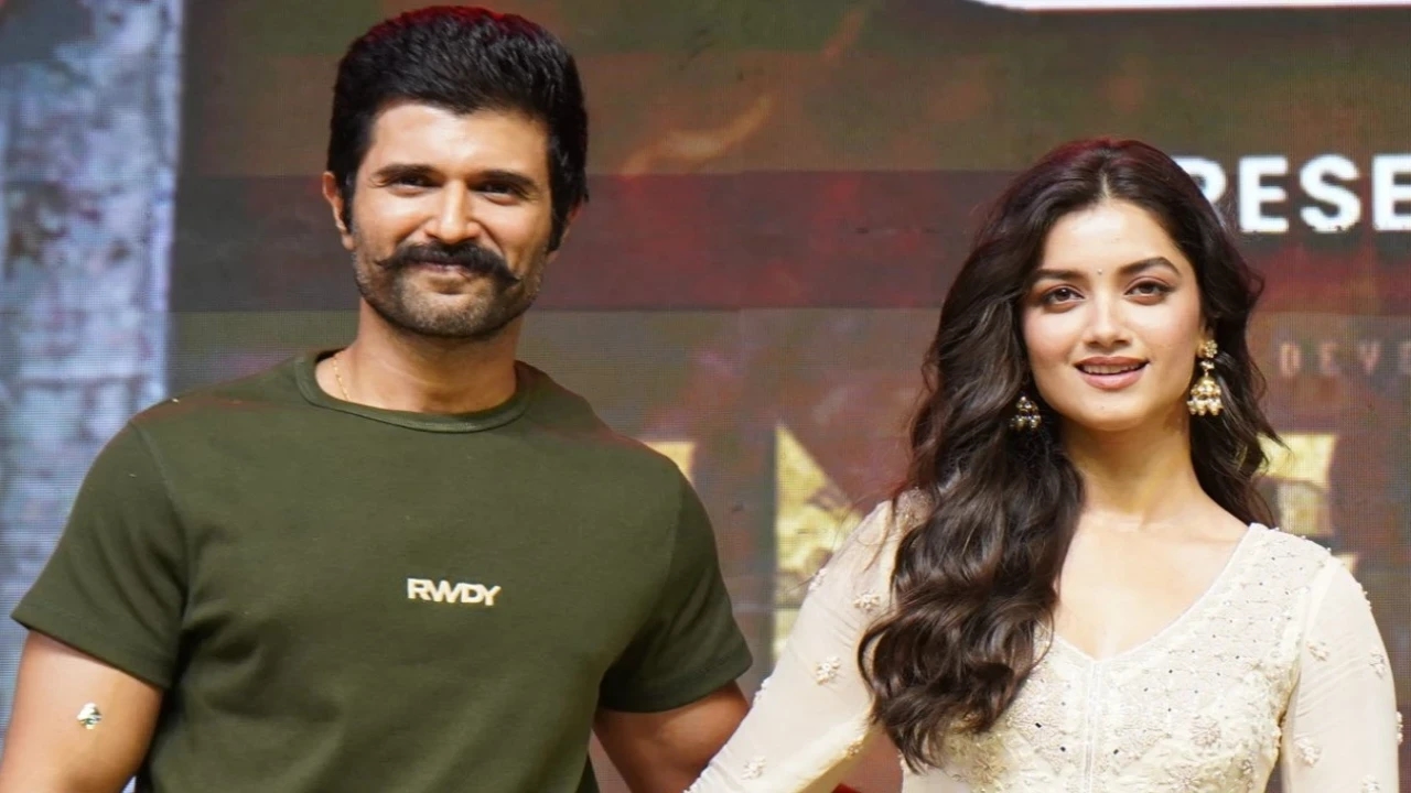 Watch: Vijay Deverakonda, Bhagyashri Borse offer prayers at Tirupati temple ahead of Kingdom release