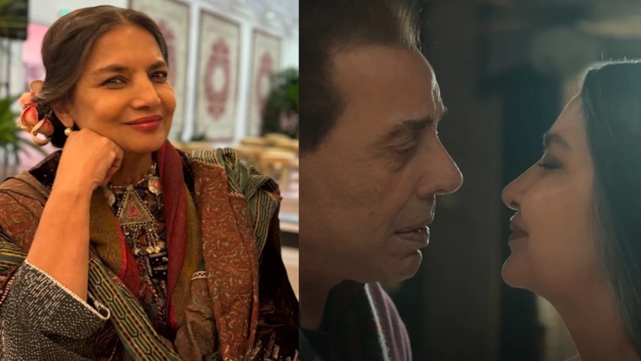 74-year-old Shabana Azmi's kiss scene with 89-year-old Dharmendra in Rocky Aur Rani Kii Prem Kahaani: 'It was done and over in a second'