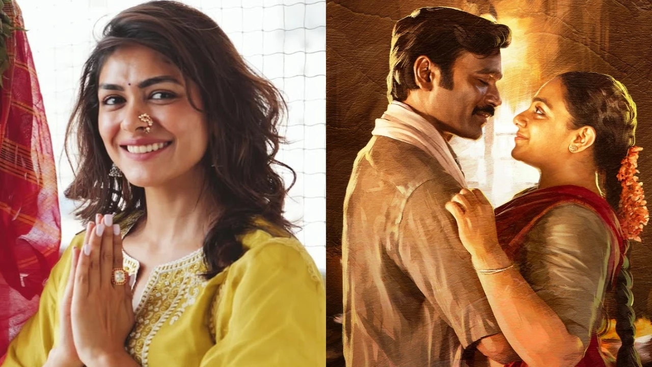 WATCH: Mrunal Thakur can't stop blushing as she vibes to Dhanush's Enna Sugam from Idli Kadai