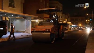 وزيرة الأشغال: مواصلة أعمال صيانة الطرق في منطقة عبدالله المبارك