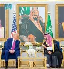 مباحثات ثنائية بين ولي العهد السعودي محمد بن سلمان والرئيس الأمريكي دونالد ترمب في الرياض