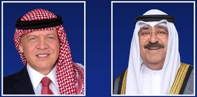 سمو الأمير يبعث ببرقية تهنئة إلى ملك الأردن بذكرى الاستقلال لبلاده