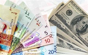 الدولار ينخفض إلى مستوى 0.304 دينار واليورو يرتفع إلى 0.359 دينار